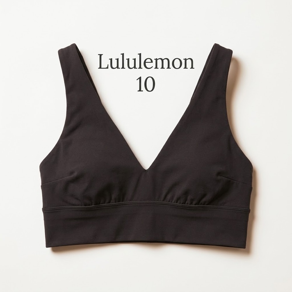 Lululemon Align V-Neck Sports Bra - LW2DPOS 10 Black